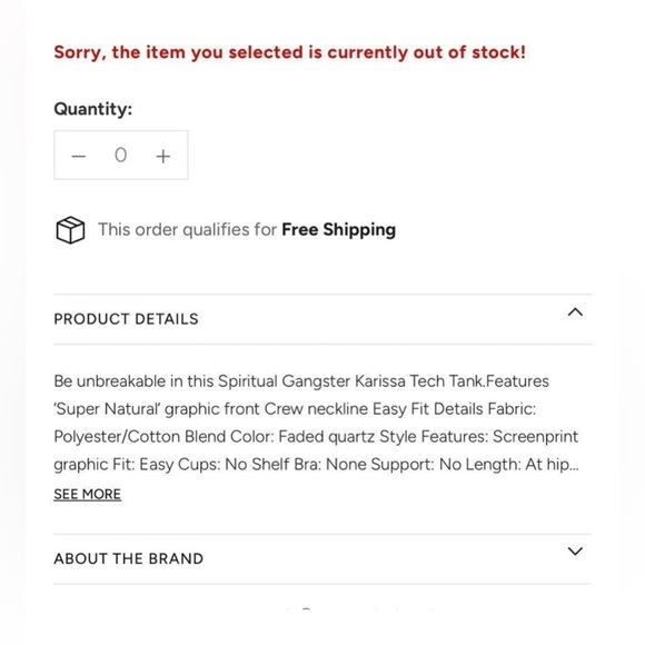 🙏🏾Spiritual Gangster NWT “Super Natural” tank - Light Pink/Burgundy - Medium - Picture 5 of 7